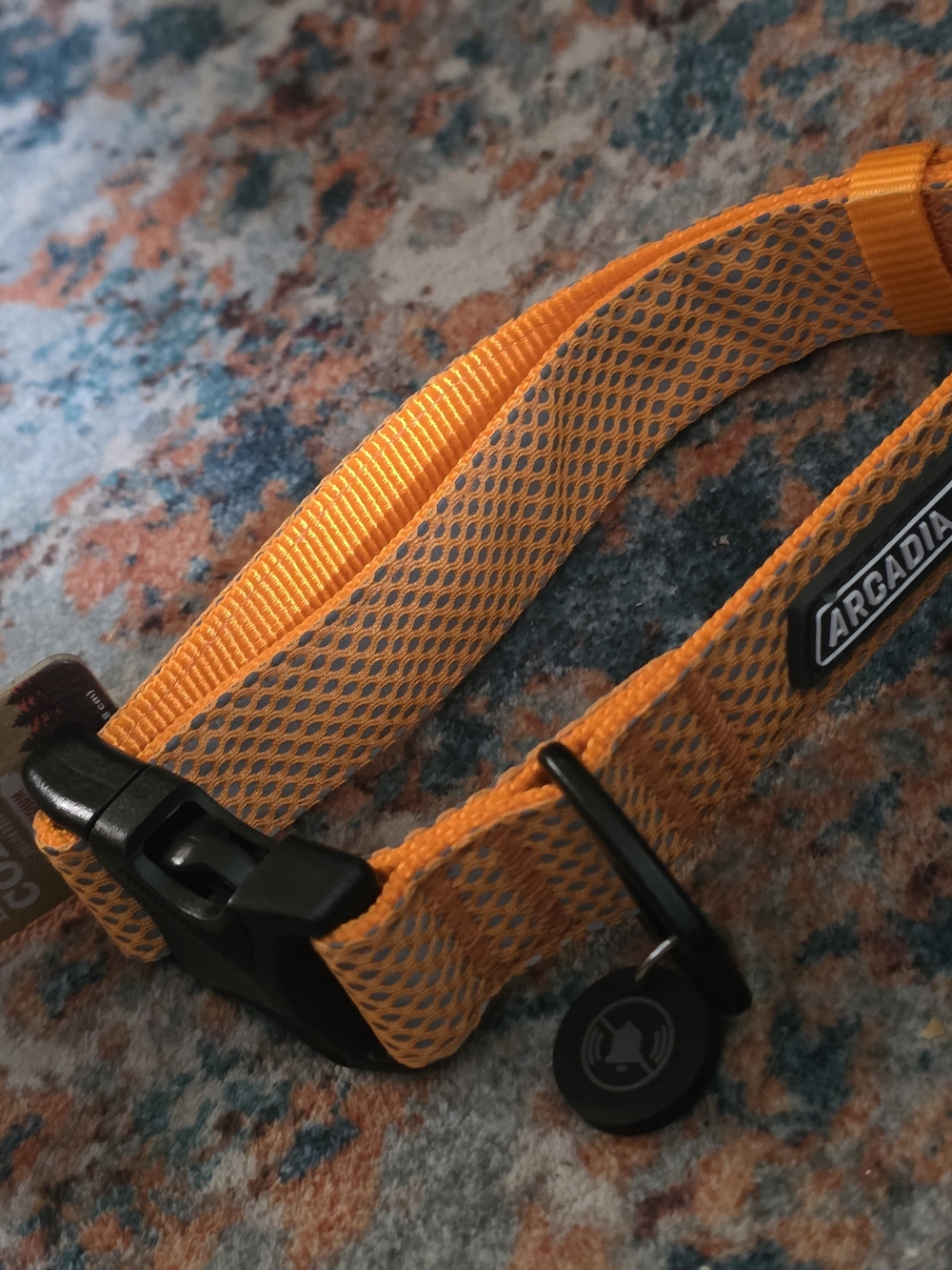 Arcadia Reflective Orange Dog Collar MEDIUM NWT